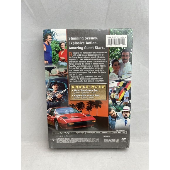 Magnum PI TV Show Complete Second Season 2 Tom Selleck DVD 3 disc - Picture 2 of 3